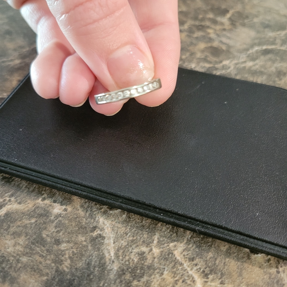 Women's diamond wedding band. Size 5.5